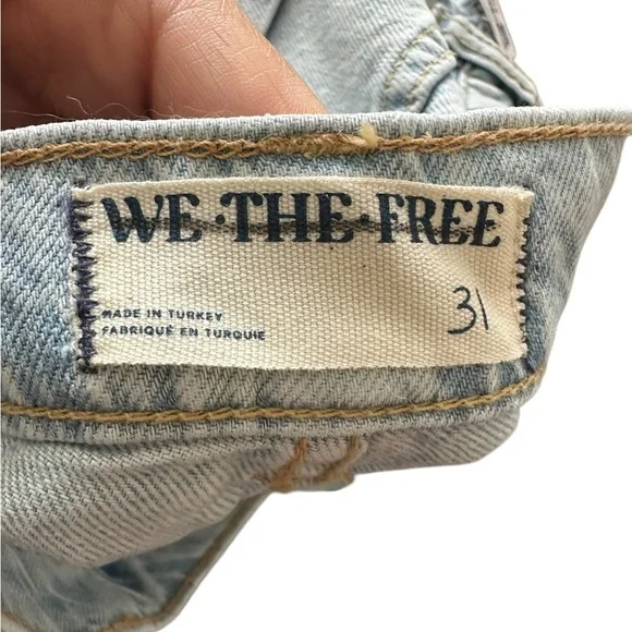 Free People Old West Slouchy High-Rise Wide Leg Jeans Canyon Blue NWT 31 and 32 - Picture 14 of 16